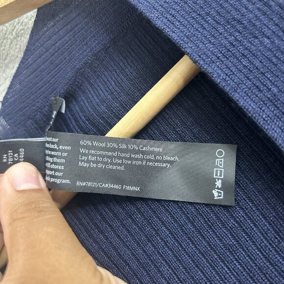 Eileen Fisher Sweater Womens Medium Cardigan Open Front Wool Silk Cashmere Blend - Picture 9 of 12